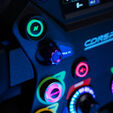 CONSPIT 310 APEX Lenkrad, ARGB, 2,99&rdquo;-Display, Dual-Paddles - schwarz, 310mm image number null