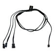 Alphacool Digital RGB LED Y-Kabel 3-fach mit JST-Stecker, schwarz - 60cm image number null