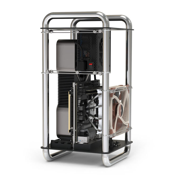 Streacom DA6 Mini-ITX Case - chrome image number 4