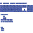 Glorious GPBT Basics Keycaps, ANSI Layout (US), PBT, Doubleshot - Mana Blue image number null