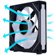 Lian Li UNI FAN SL-INF 140 ARGB Reverse Blade PWM L&uuml;fter, 3er Pack - 140mm, schwarz + 1x UNI FAN SL-INF 140 ARGB PWM L&uuml;fter - 140mm image number null