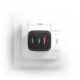AXAGON ACU-DPQ65 Ladeger&auml;t, 2x USB-C, 1x USB-A, PD3.0/QC4+/PPS, 65W - schwarz image number null