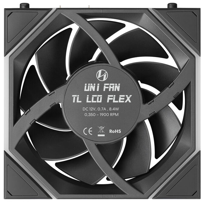 Lian Li UNI FAN TL LCD FLEX Wireless L&uuml;fter, ARGB und LCD - 120mm, schwarz, 3er-pack mit Controller image number 7