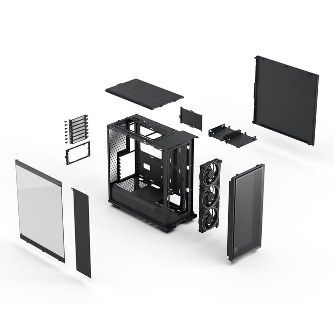 Fractal Design Epoch Black RGB TG Light tint PC case, mid-tower, ATX, tempered glass - black image number 16