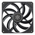 SilverStone SST-AS140B  Air Slimmer 140 PWM L&uuml;fter - schwarz image number null