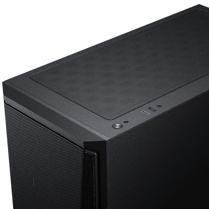Phanteks Eclipse G370A PC Case, Mid Tower, SSI-EEB, RGB, Tempered Glass - including 3x 120mm Fans, Black image number 5
