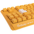 Ducky One 3 Yellow TKL Gaming Keyboard, RGB LED - MX-Red image number null