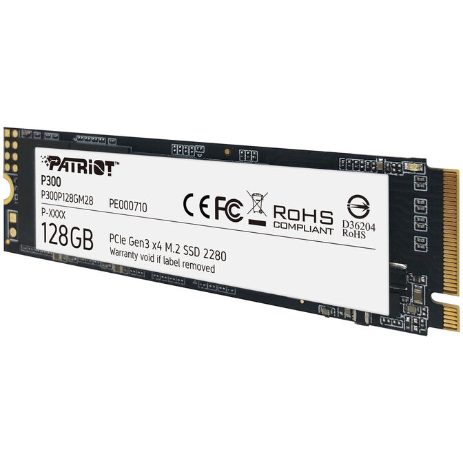 Patriot P300 NVMe SSD, PCIe 3.0 M.2 Typ 2280 - 128 GB image number 0