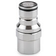 Thermal Grizzly DeltaMate Quick Disconnect Male - F, Gloss Nickel image number null