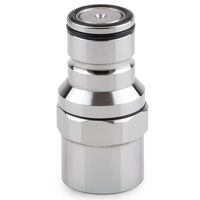 Thermal Grizzly DeltaMate Quick Disconnect Male - F, Gloss Nickel