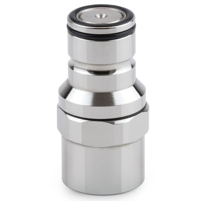 Thermal Grizzly DeltaMate Quick Disconnect Male - F, Gloss Nickel image number 0