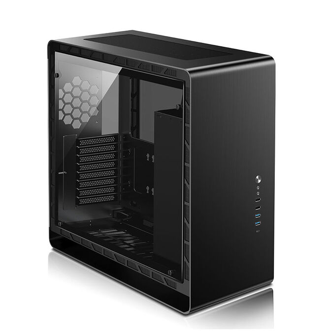Jonsbo UMX6S E-ATX Mid Tower, Tempered Glass - Black image number 0