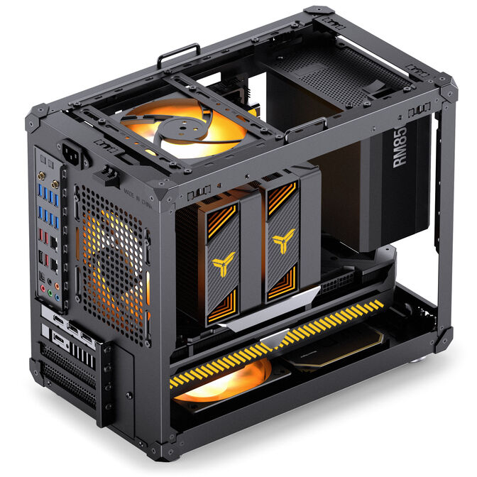Jonsbo C6 MAX PC-Geh&auml;use, Mini-Geh&auml;use, Micro-ATX, Tempered Glass - schwarz image number 6
