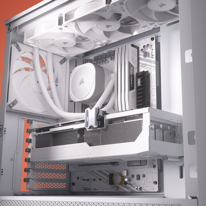 Corsair Frame 4000D PC-Geh&auml;use, Midi-Tower, E-ATX, Tempered Glass - wei&szlig; image number 16