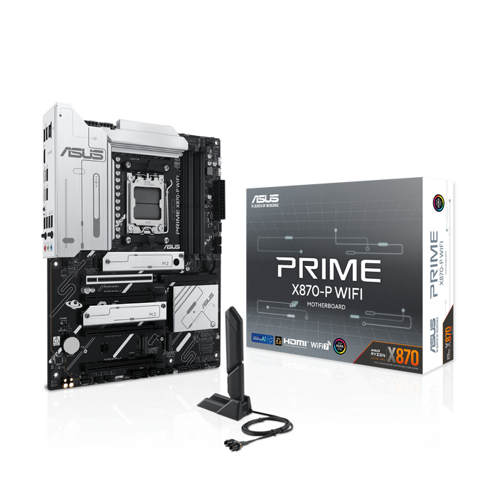 ASUS Prime X870-P WiFi motherboard, AMD X870, Socket AM5, DDR5 image number 0