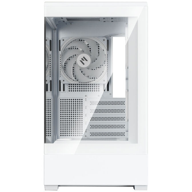 Zalman P30 V2 PC Case, Mini-Tower, mATX, RGB, Tempered Glass - White image number 5