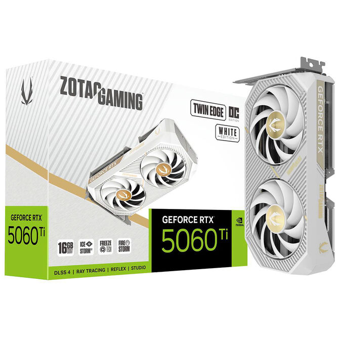 ZOTAC Gaming GeForce RTX 5060 Ti Twin Edge OC White Edition, 16384 MB GDDR7 image number 0