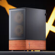 Jonsbo T7 PC Case, Mid Tower, mATX, Tempered Glass - black image number null