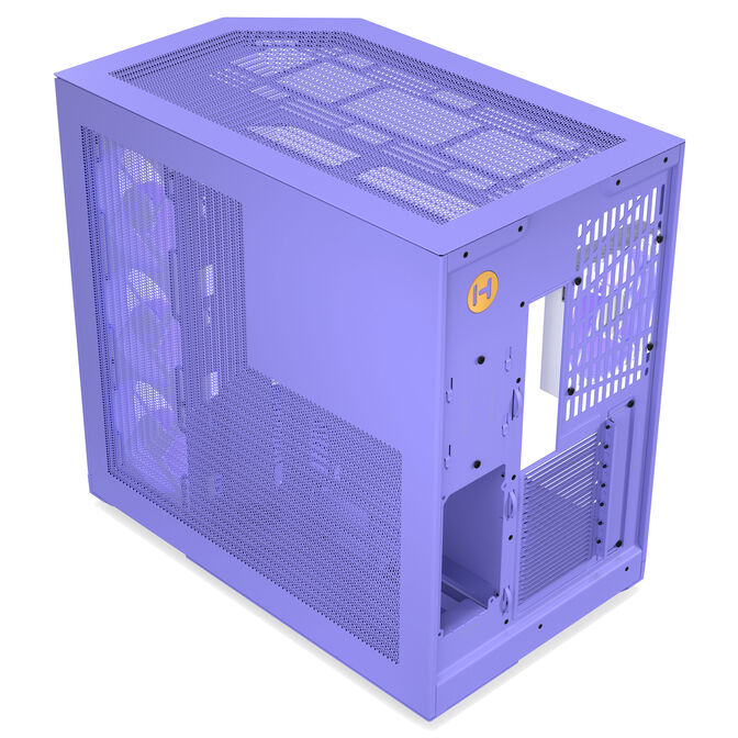 HYTE Y50 Midi-Tower PC-Geh&auml;use, E-ATX, Tempered Glass - Taro Milk image number 6