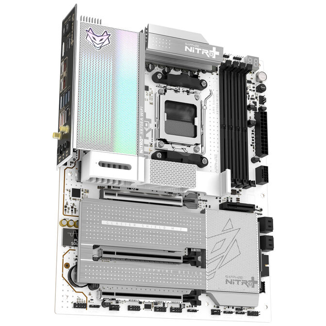 Sapphire Nitro+ X870EA PhantomLink Polar Edition Mainboard, AMD X870E, Sockel AM5, DDR5 image number 3