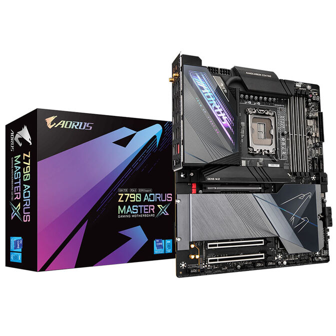 GIGABYTE Z790 Aorus Master X motherboard, Socket 1700, Intel Z790, E-ATX, DDR5 image number 0
