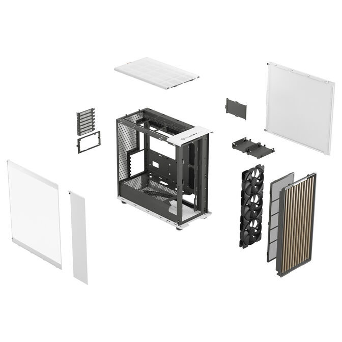 Fractal Design North XL Chalk Geh&auml;use TG Clear - wei&szlig; image number 15