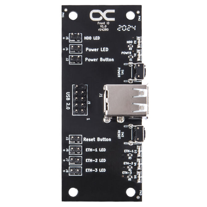 Alphacool Front I/O-Panel mit USB 2.0 und Kabelsatz f&uuml;r Servergeh&auml;use image number 4