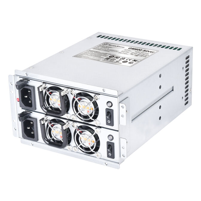 SilverStone SST-GM600-S redundant server power supply - 2x 600 Watt image number 0