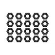 EK Water Blocks EK-Loop Nuts Set M4 - 20 St&uuml;ck - schwarz image number null