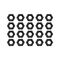 EK Water Blocks EK-Loop Nuts Set M4 - 20 St&uuml;ck - schwarz