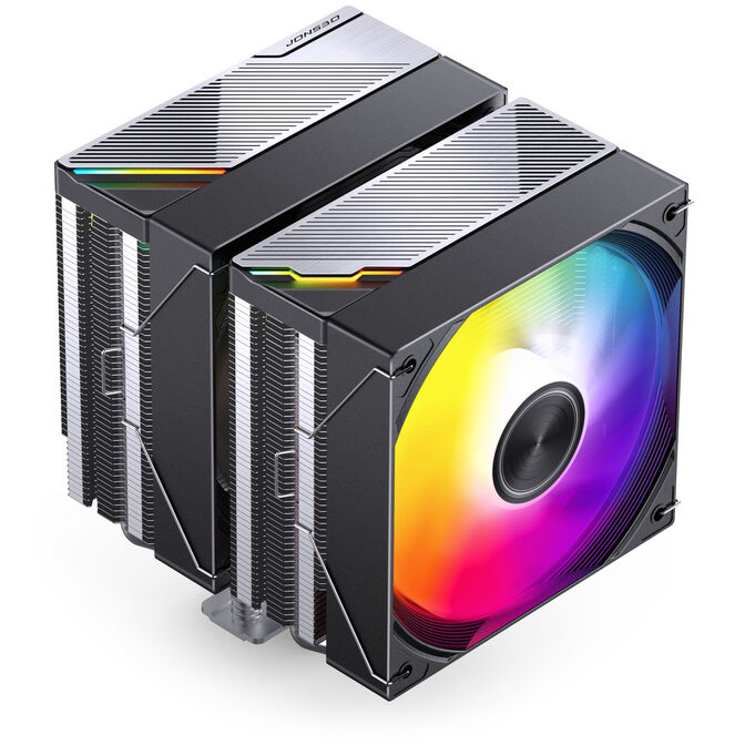 Jonsbo CA80 CPU-K&uuml;hler, Dual-Tower, 2 x 120mm, PWM, RGB - schwarz image number 0