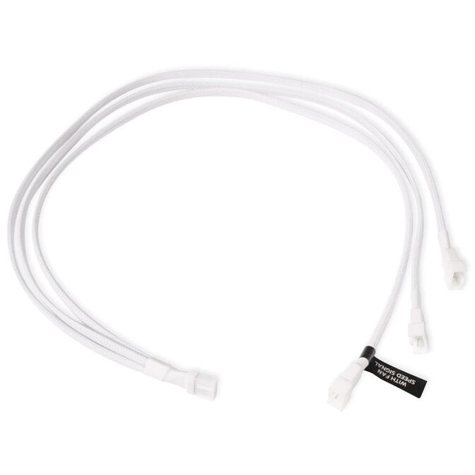 Alphacool Y-Splitter 4-pin to 3x 4-pin PWM 60cm - white image number 0