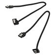 Corsair Premium Sleeved SATA-Kabel gewinkelt, schwarz 30cm - 2er Pack image number null