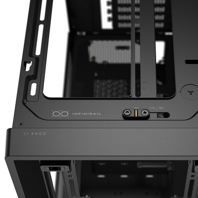 Corsair Frame 4000D PC case, Mid Tower, E-ATX, Tempered Glass - black image number 9