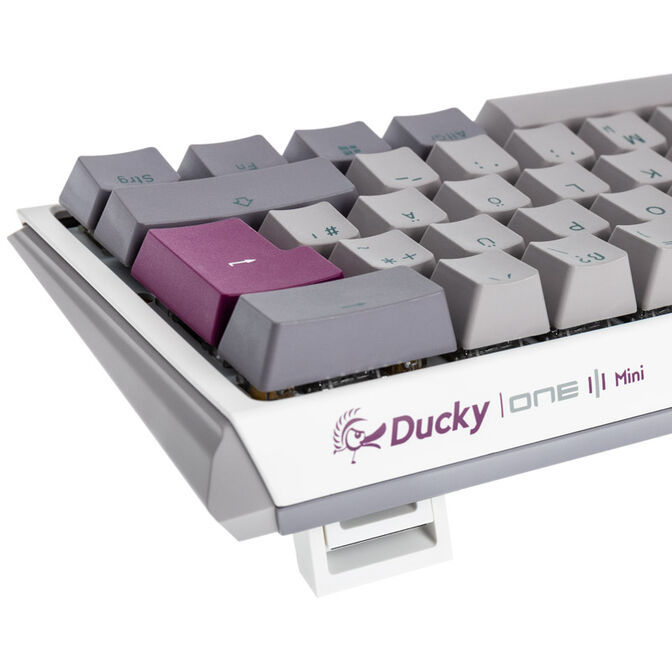 Ducky One 3 Mist Grey Mini Gaming Tastatur, RGB LED - MX-Silent-Red image number 5