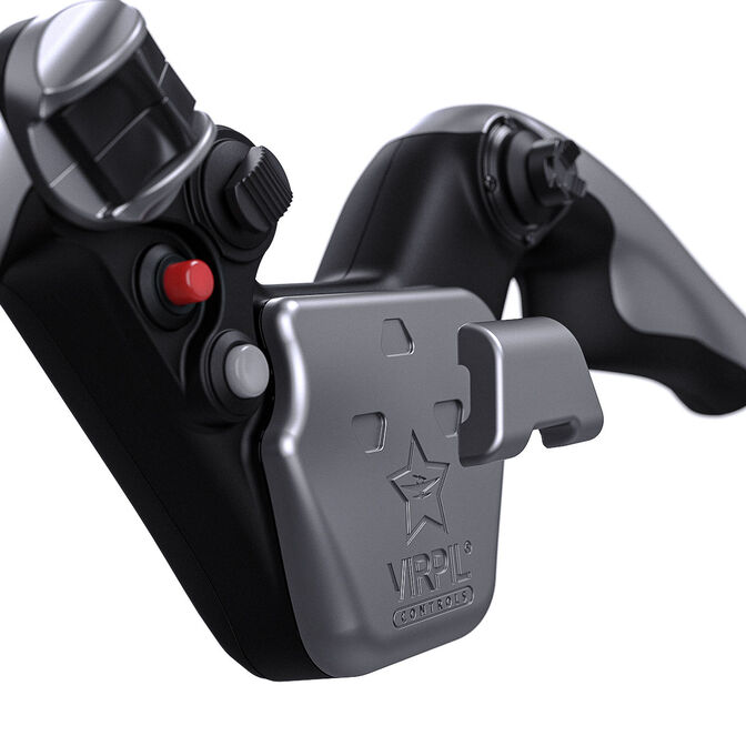 VIRPIL Controls P-JET Yoke Handle, 404mm Griffbreite, mit Notiz-Clip - silber image number 2