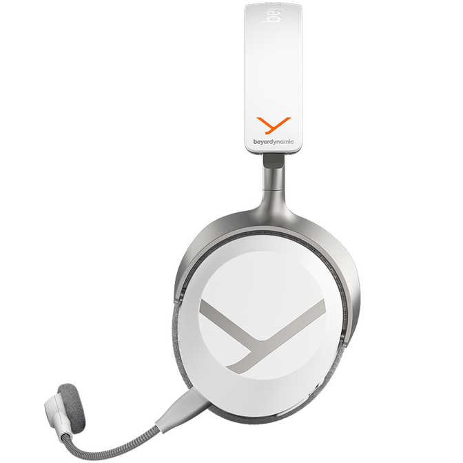 beyerdynamic MMX 100, Arctic White, wireless gaming headset image number 2
