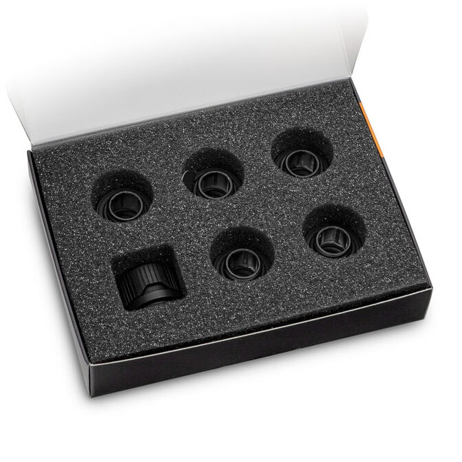 EK Water Blocks EK-Quantum Torque HDC 12 - 6er-Pack, schwarz image number 1