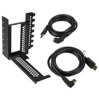 CableMod vertical graphics card holder with PCIe x16 riser cable, 2x DisplayPort - black