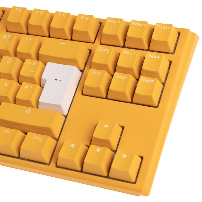 Ducky One 3 Yellow TKL Gaming Keyboard, RGB LED - MX-Red image number 7