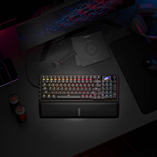 Corsair Vanguard Pro 96 Gaming Keyboard, RGB - MGX Hall Effect Switches, black, ISO image number 10