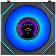 Lian Li UNI FAN SL-INF LCD FLEX Wireless L&uuml;fter, ARGB und LCD - Reverse Blade, 120mm, schwarz, 3er-Pack image number null