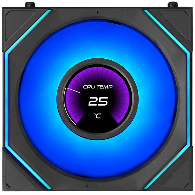 Lian Li UNI FAN SL-INF LCD FLEX Wireless L&uuml;fter, ARGB und LCD - Reverse Blade, 120mm, schwarz, 3er-Pack image number 4
