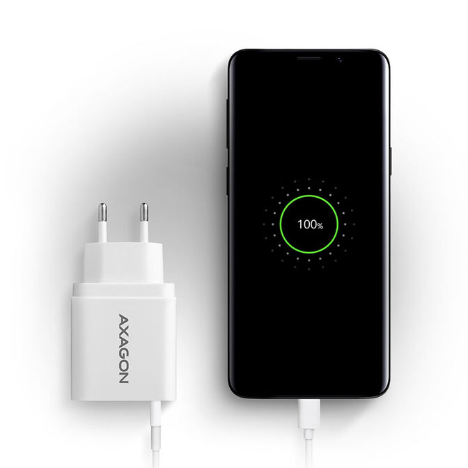 AXAGON ACU-QC19W Charger, 1x QC3.0/AFC/FCP/SMART, 19W - white image number 4