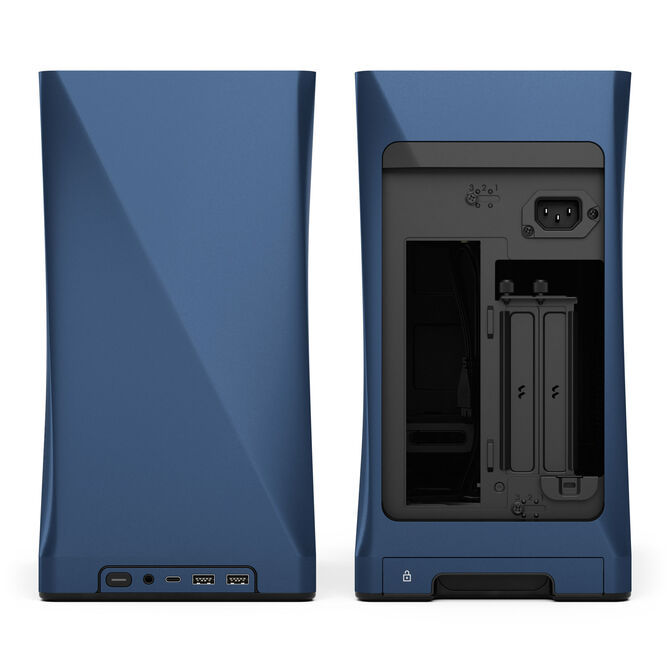 Fractal Design Era 2 Mini-ITX Geh&auml;use, Walnussholz-Panel &ndash; Blau image number 11