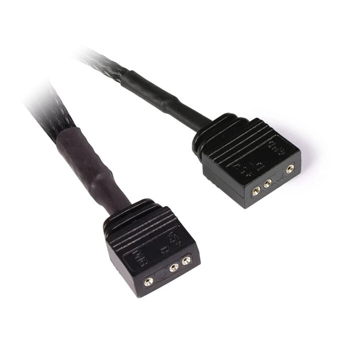 Alphacool Verl&auml;ngerung aRGB 3-Pin auf 3-Pin, gesleevt - 15cm image number 1