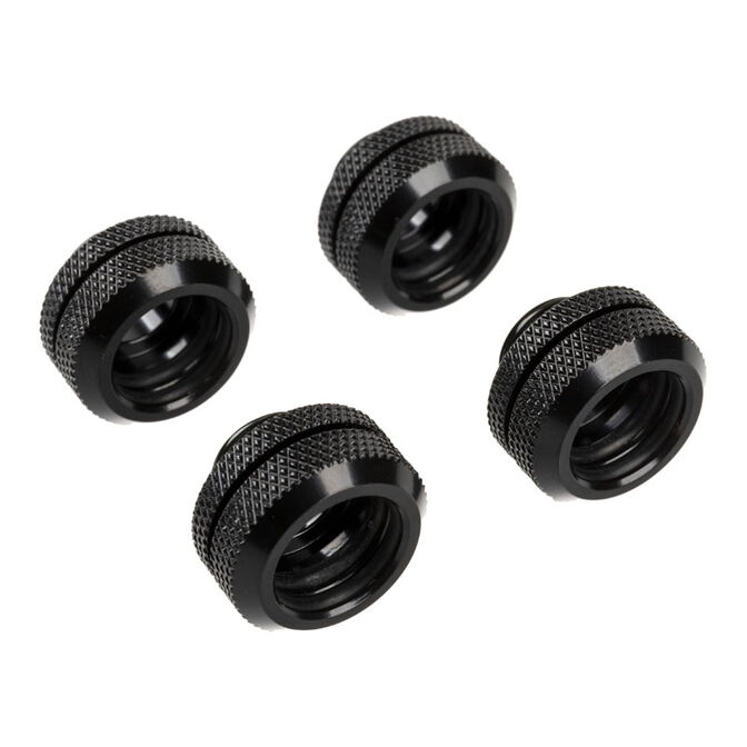 Corsair Hydro X Series XF Hardline fitting straight G1/4 inch BSPP to 14mm OD hard tube - 4 pack, sc image number 0
