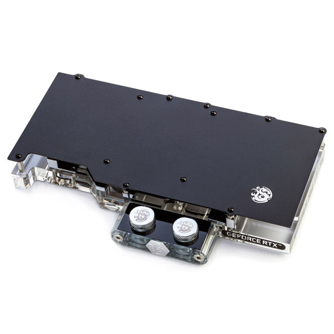 Bitspower Classic NVIDIA GeForce RTX 30 Series Reference GPU Water Block - Nickel + Acrylic image number 1