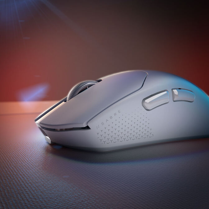 Corsair Sabre v2 Pro Ultralight Kabellose Gaming-Maus - wei&szlig; image number 8