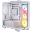 Corsair 2800X RS-R ARGB PC Case, Mini Case, mATX, Tempered Glass - including 3x 120mm Fans, White image number null